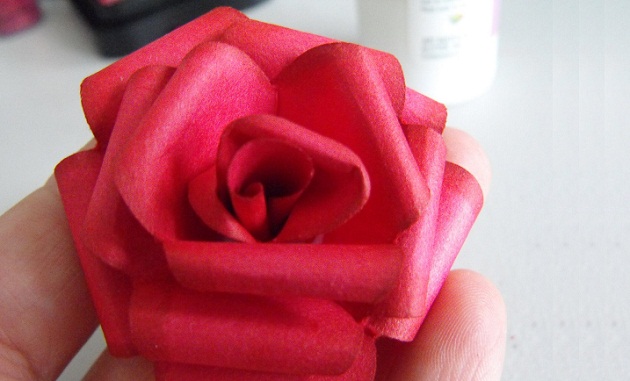 Как из бумаги сделать розу